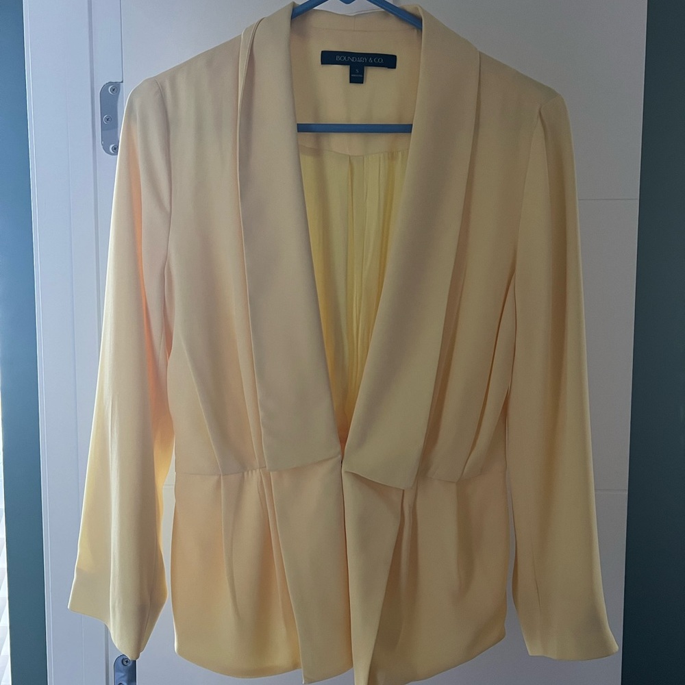 Pale Yellow Blazer - S